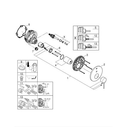 GROHE 24058AL1 - Baterie ESSENCE antracit