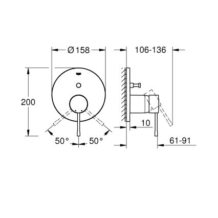 GROHE 24058GL1 - Baterie ESSENCE zlatá