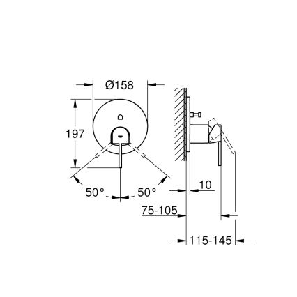 GROHE 24060003 - Baterie PLUS lesklý chrom