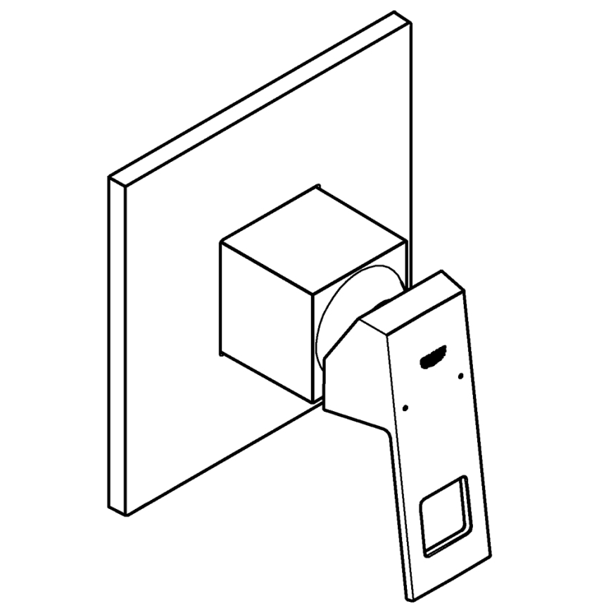 GROHE 24061000 - Sprchová baterie EUROCUBE lesklý chrom
