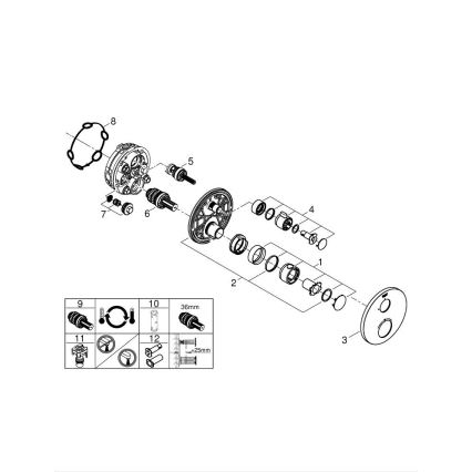 GROHE 24075000 - Termostatická sprchová baterie GROHTHERM lesklý chrom