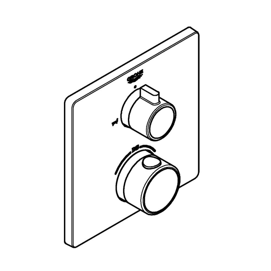 GROHE 24080000 - Termostatická vanová baterie GROHTHERM lesklý chrom