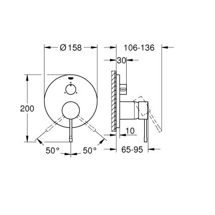 GROHE 24092DC1 - Baterie ESSENCE nerez