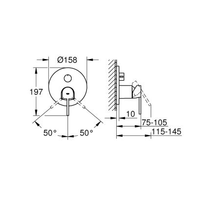 GROHE 24093003 - Baterie PLUS lesklý chrom