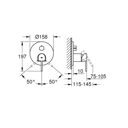 GROHE 24093003 - Baterie PLUS lesklý chrom