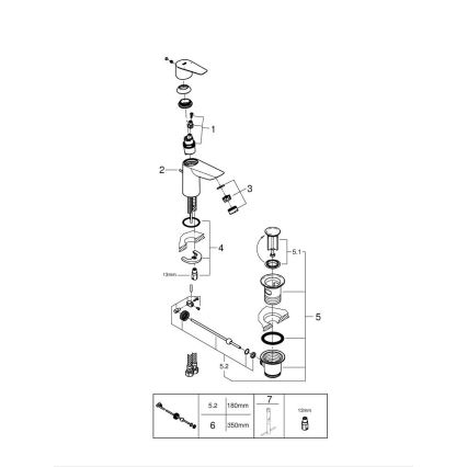 GROHE 24196001 - Umyvadlová baterie START velikost S lesklý chrom