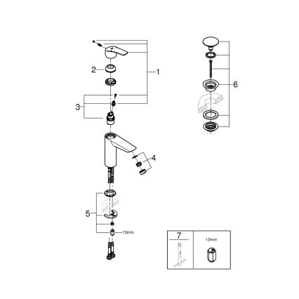 GROHE 24204002 - Umyvadlová baterie START velikost M lesklý chrom