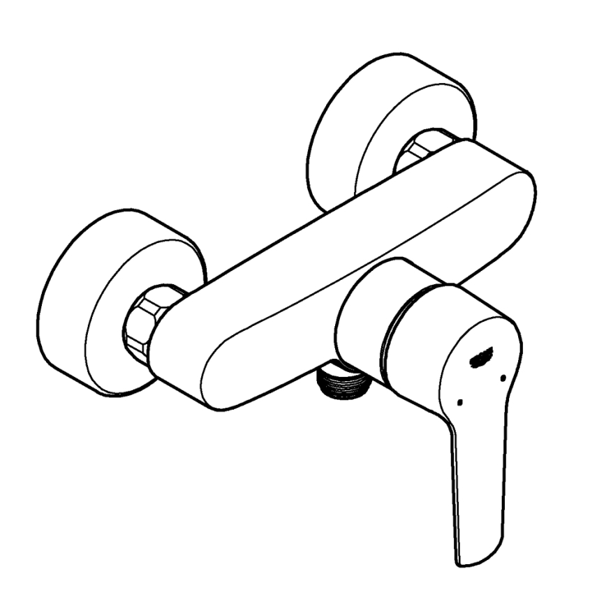 GROHE 242082432 - Sprchová baterie START DN 15 černá
