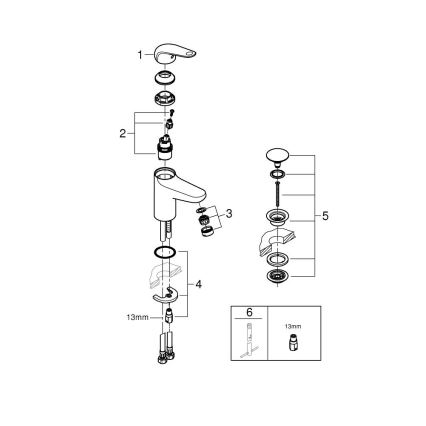 GROHE 24323001 - Umyvadlová baterie SWIFT DN 15 lesklý chrom