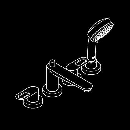 GROHE 2511900A - Vanová baterie BAULOOP DN 20 lesklý chrom