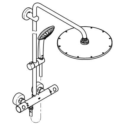 GROHE 26075GL0 - Sprchový systém EUPHORIA SYSTEM 310 450 mm zlatá