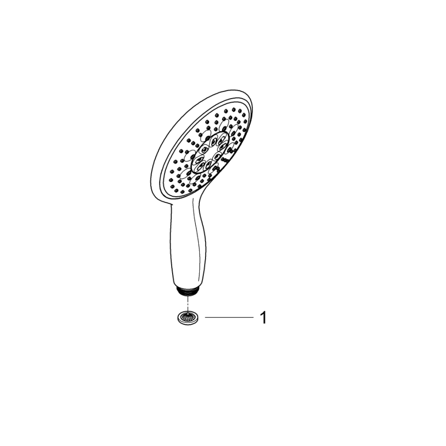 GROHE 26107000 - Ruční sprcha VITALIO RAIN 130 mm lesklý chrom
