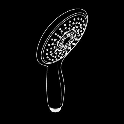 GROHE 26107000 - Ruční sprcha VITALIO RAIN 130 mm lesklý chrom