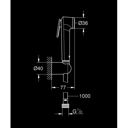 GROHE 26352000 - Ruční sprcha TEMPESTA-F TRIGGER SPRAY 30 36 mm lesklý chrom