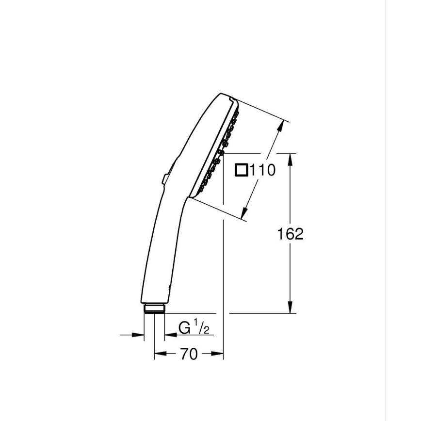 GROHE 263972431 - Ruční sprcha VITALIO COMFORT 110 162 × 110 mm černá