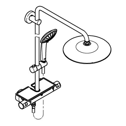 GROHE 26403001 - Sprchový systém VITALIO JOY 260 450 mm lesklý chrom