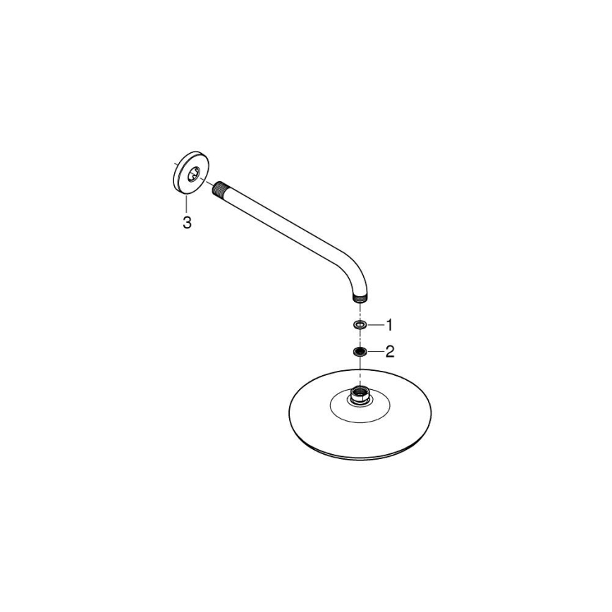 GROHE 26412000 - Hlavová sprcha TEMPESTA 210 286 mm lesklý chrom
