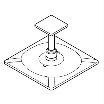 GROHE 26481000 - Set hlavové sprchy RAINSHOWER SMARTACTIVE 310 CUBE 310 mm chrom