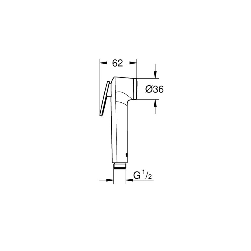 GROHE 26506000 - Ruční sprcha TEMPESTA-F 36 mm lesklý chrom
