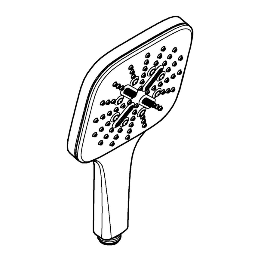 GROHE 26550000 - Ruční sprcha RAINSHOWER SMARTACTIVE 130 CUBE lesklý chrom