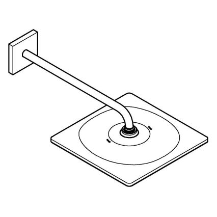GROHE 26564000 - Set s hlavovou sprchou RAINSHOWER MONO 310 CUBE 422 mm chrom