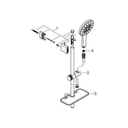 GROHE 26575000 - Sprchový set RAINSHOWER SMARTACTIVE 130 600 mm lesklý chrom