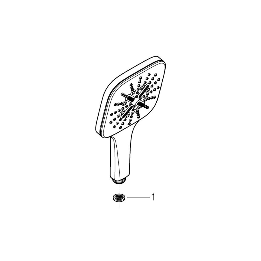 GROHE 26582DC0 - Ruční sprcha RAINSHOWER SMARTACTIVE 130 CUBE nerez