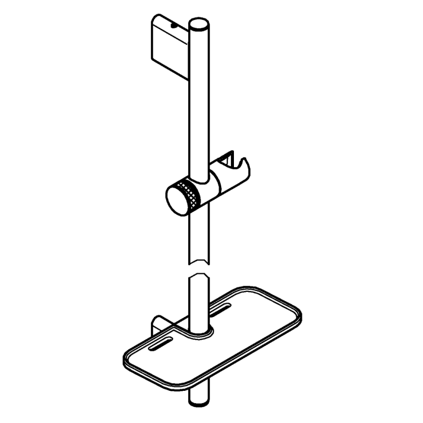 GROHE 26603DC0 - Sprchová tyč RAINSHOWER SMARTACTIVE 900 mm matný chrom