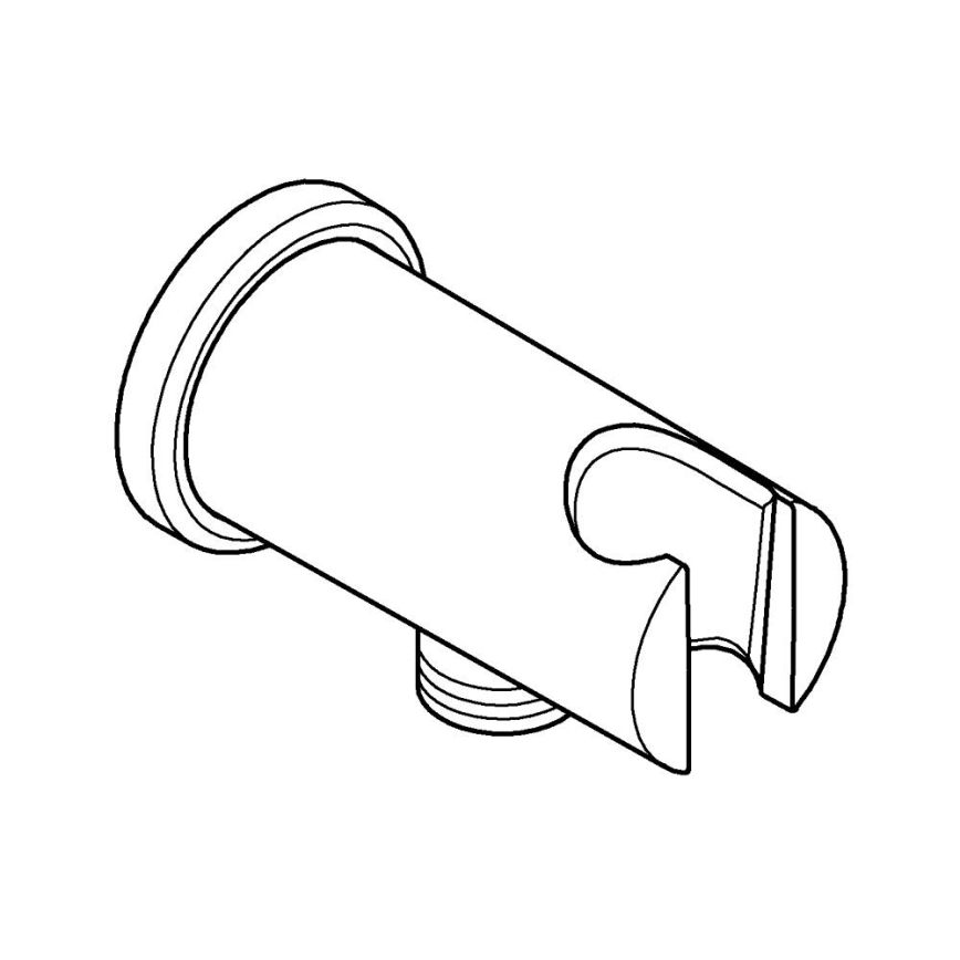 GROHE 26658000 - Nástěnná přípojka s integrovaným držákem sprchy pr. 48 mm chrom