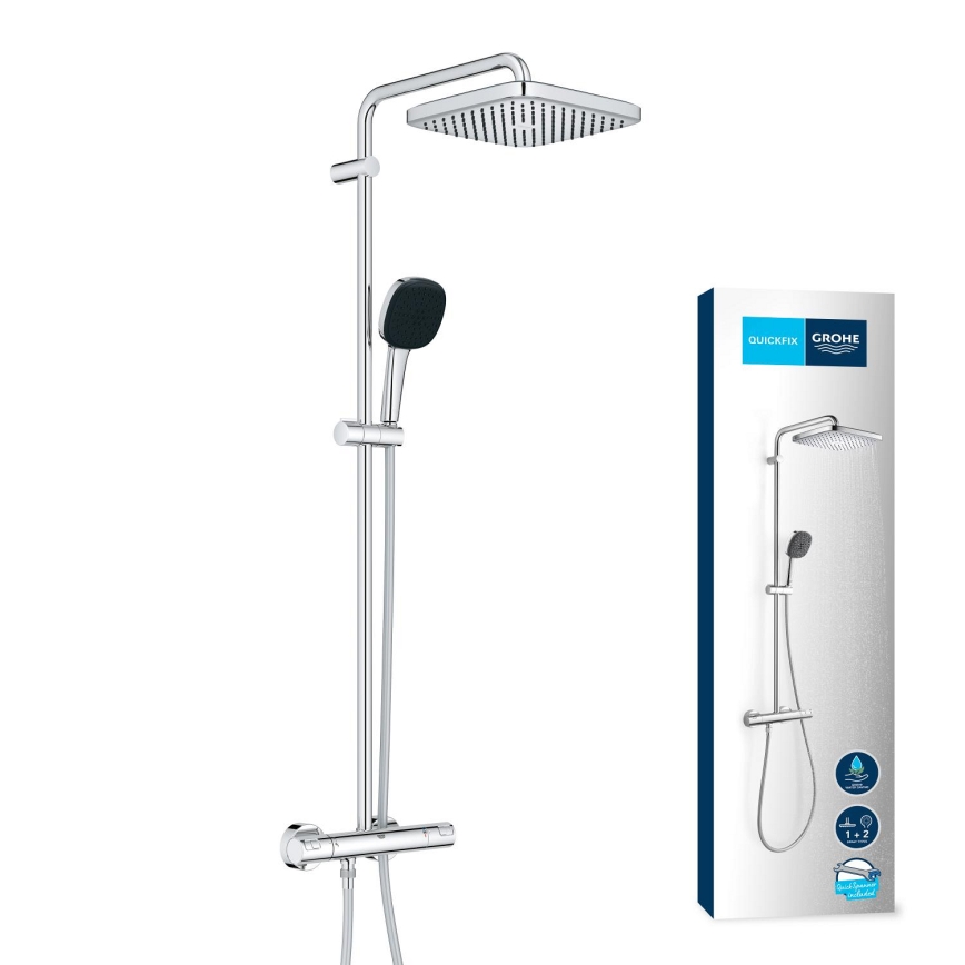 GROHE 26696001 - Sprchový systém VITALIO COMFORT 250 250 × 250 mm lesklý chrom
