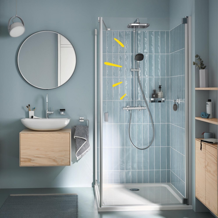 GROHE 26696001 - Sprchový systém VITALIO COMFORT 250 250 × 250 mm lesklý chrom