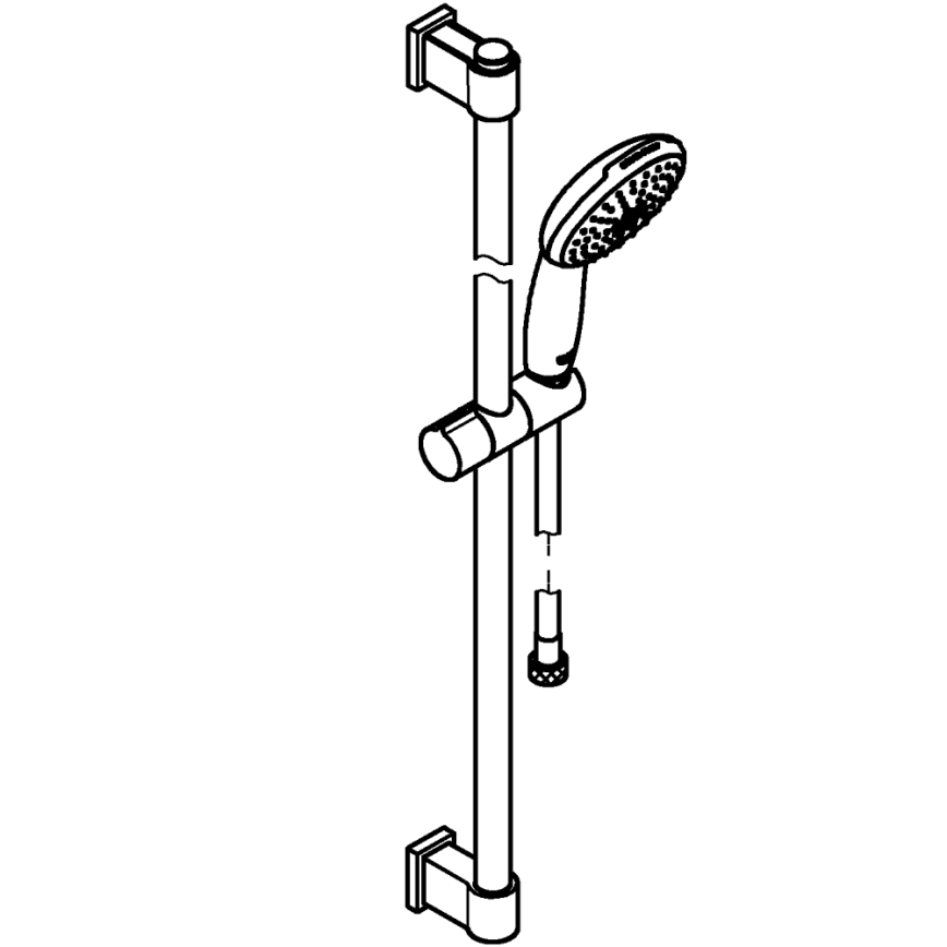 GROHE 269542431 - Sprchový set VITALIO START 110 900 mm černá
