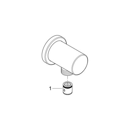 GROHE 27057GN0 - Nástěnné kolínko RAINSHOWER DN 15 broušená zlatá