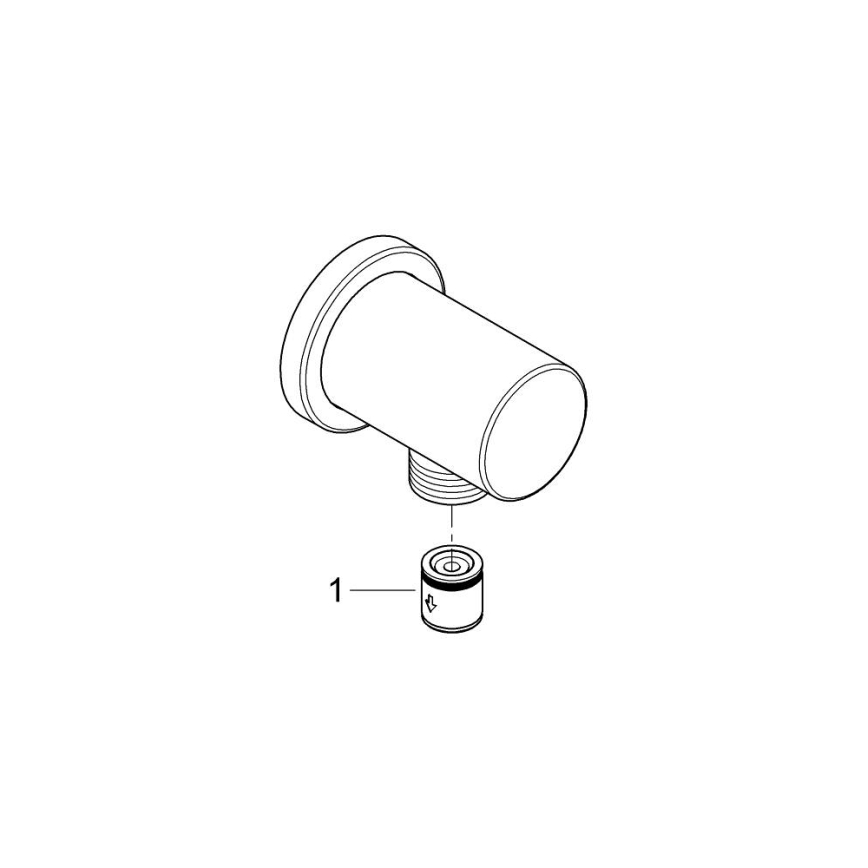 GROHE 27057GN0 - Nástěnné kolínko RAINSHOWER DN 15 broušená zlatá