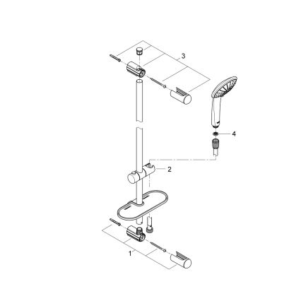 GROHE 27230001 - Sprchová souprava EUPHORIA 110 Duo 600 mm lesklý chrom