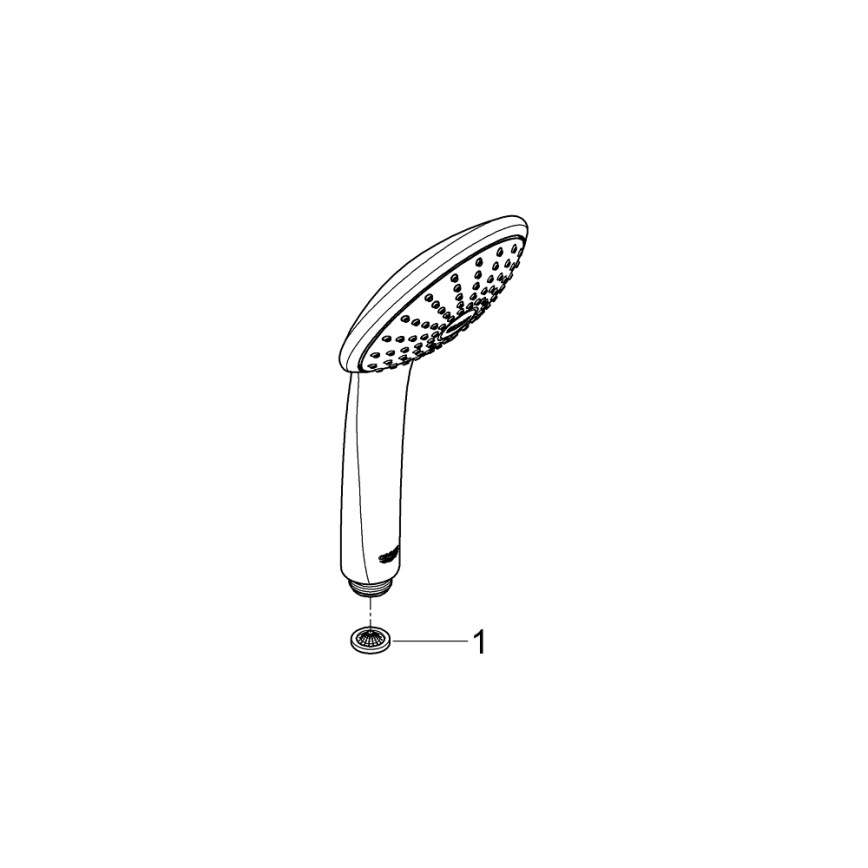 GROHE 27265000 - Ruční sprcha RAINSHOWER 130 lesklý chrom