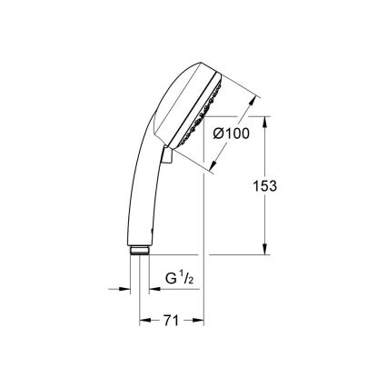 GROHE 27575002 - Ruční sprcha TEMPESTA COSMOPOLITAN 100 4” lesklý chrom