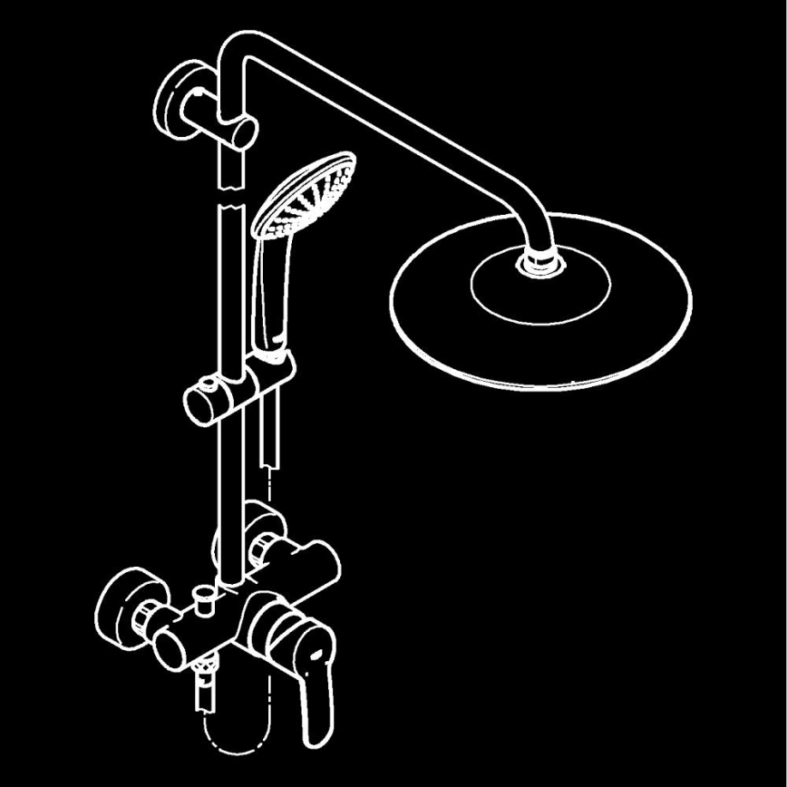 GROHE 27684001 - Sprchový systém VITALIO JOY 260 450 mm lesklý chrom