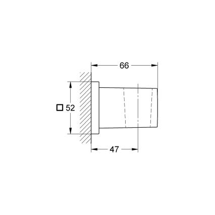 GROHE 27693000 - Nástěnný držák sprchy EUPHORIA CUBE lesklý chrom