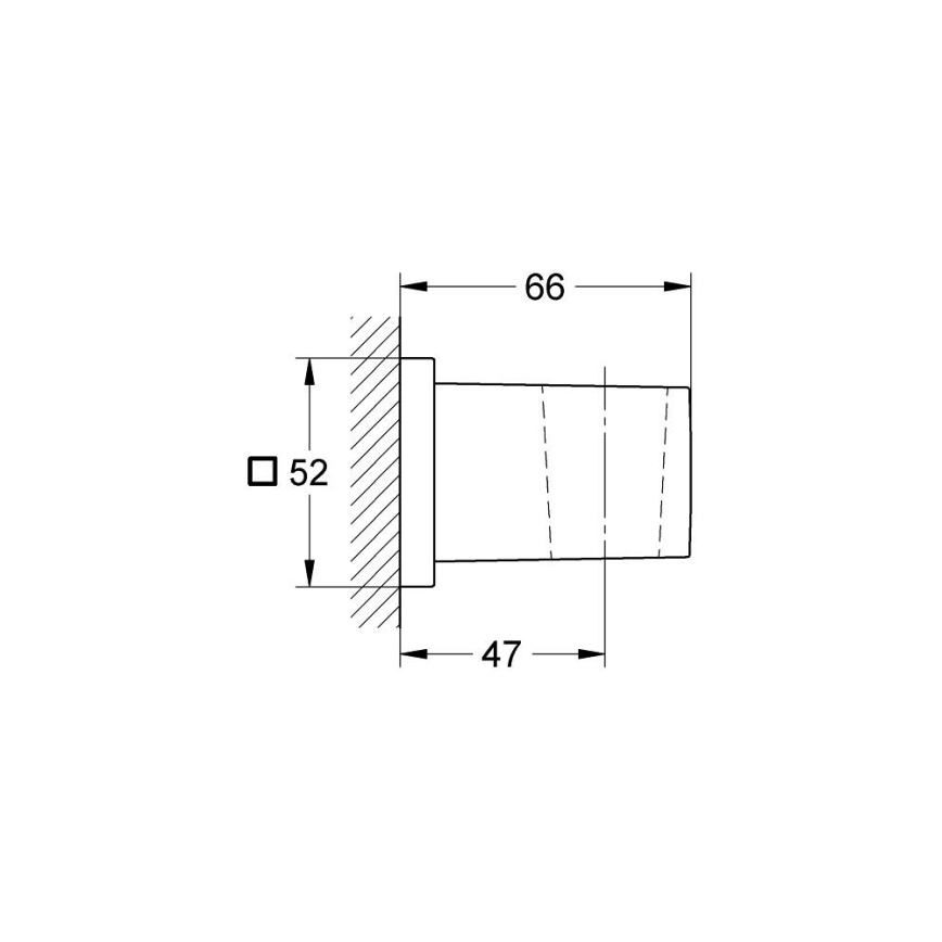 GROHE 27693000 - Nástěnný držák sprchy EUPHORIA CUBE lesklý chrom