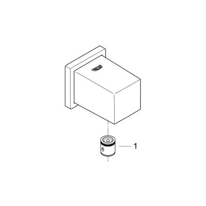 GROHE 27704000 - Nástěnné kolínko EUPHORIA CUBE 12” lesklý chrom