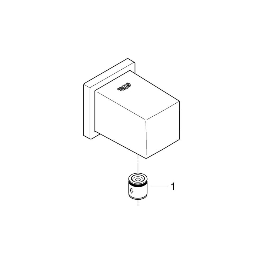 GROHE 27704000 - Nástěnné kolínko EUPHORIA CUBE 12” lesklý chrom
