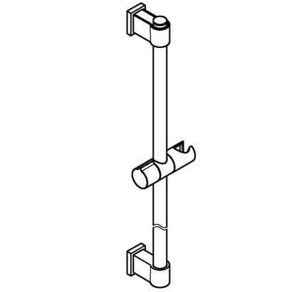GROHE 27724001 - Sprchová tyč VITALIO UNIVERSAL 600 mm lesklý chrom