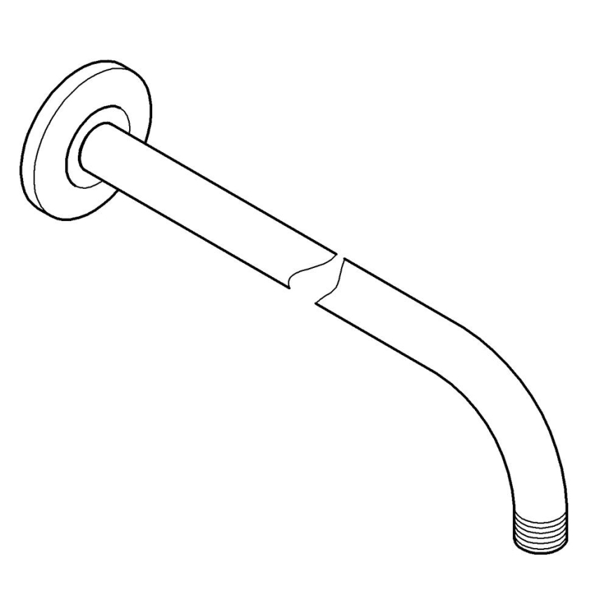 GROHE 27851000 - Sprchové rameno TEMPESTA 400 mm lesklý chrom