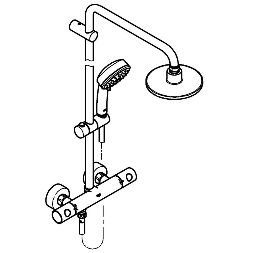 GROHE 27922000 - Sprchový systém TEMPESTA COSMOPOLITAN 160 mm lesklý chrom