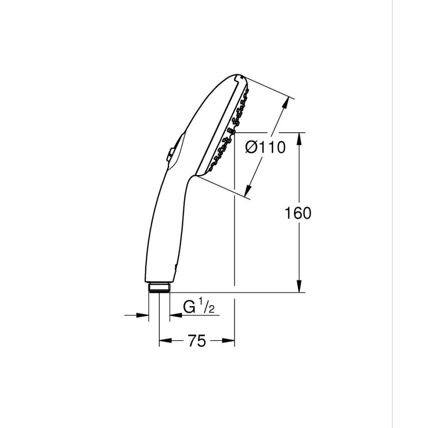 GROHE 279462431 - Ruční sprcha VITALIO START 110 110 mm černá
