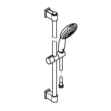 GROHE 279482431 - Sprchová sada VITALIO START 110 600 mm černá