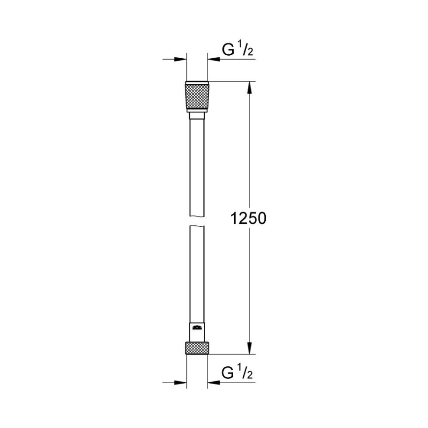 GROHE 28362GL0 - Sprchová hadice SILVERFLEX 1250 mm zlatá