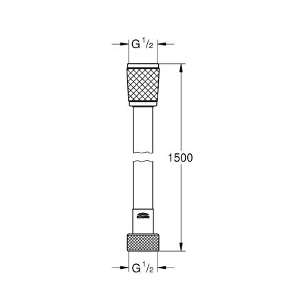 GROHE 28743002 - Sprchová hadice VITALIOFLEX COMFORT 1500 mm lesklý chrom