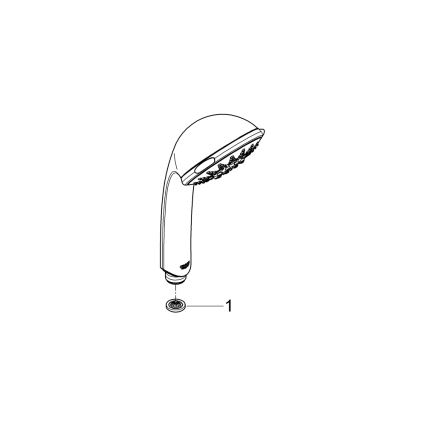 GROHE 28796000 - Ruční sprcha RELEXA 100 Five 100 mm lesklý chrom